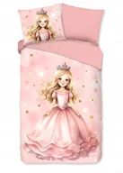 Pościel dla dzieci - Pościel księżniczka różowa dla dziewczynki 135x200 140x200 dla dziecka - miniaturka - grafika 1