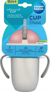 CANPOL BABIES Advanced Cup - Kuber z Rurką 9m+ - Butelki dla niemowląt - miniaturka - grafika 1