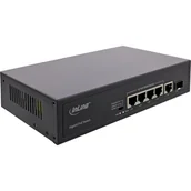 Switche - InLine 32305R łącza sieciowe Nie zarządzany Gigabit Ethernet (10/100/1000) Obsługa PoE Czarny - miniaturka - grafika 1