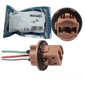 Oświetlenie samochodowe - akcesoria - KOSTKA GNIAZDO ZŁĄCZE WTYK W21/5W T20 7443 - ZESTAW 2 SZTUKI - miniaturka - grafika 1