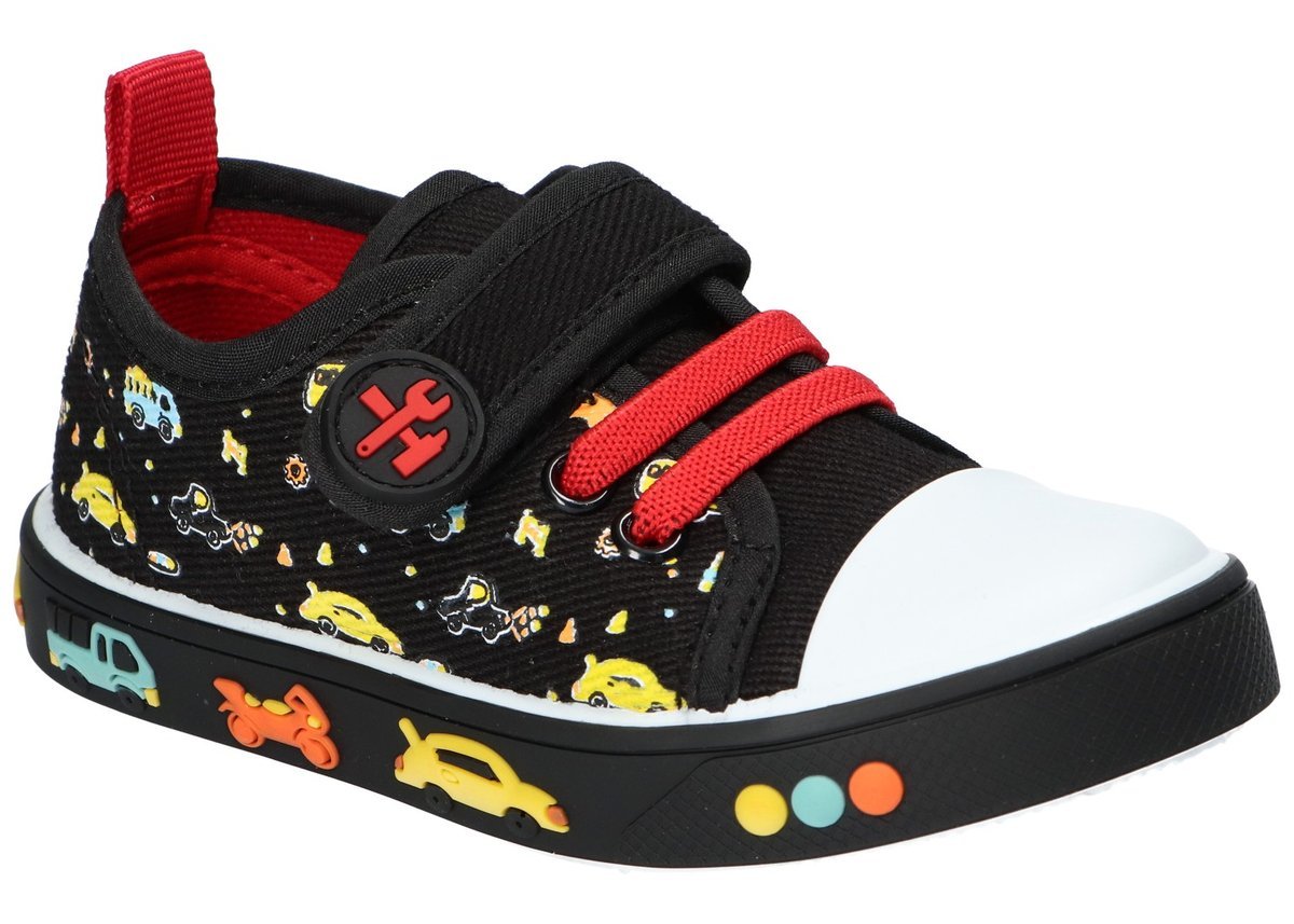 AMERICAN CLUB TEN184 TENISÓWKI TRAMPKI DZIECIĘCE RZEP WKŁADKA SKÓRZANA BLACK 23