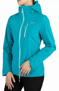 Kurtka damska przeciwdeszczowa z membraną Aqua Thermo TEX+ Viking Trek Pro 2.0 7000 turkusowy - Kurtki i kamizelki sportowe damskie - miniaturka - grafika 1