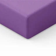 Prześcieradła - Spod Igły i Nitki Prześcieradło Jersey z gumką 160x200 cm fioletowe - miniaturka - grafika 1