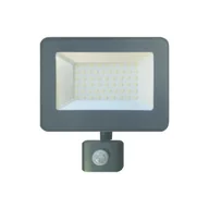 Oświetlenie warsztatowe - Naświetlacz ORO diodo 50 W czujnik PIR EXT światło dzienne DW - miniaturka - grafika 1