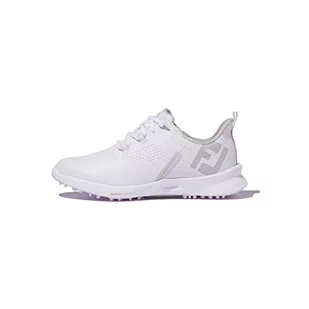 Footjoy Damskie buty do golfa z paliwem, biało-różowe, szerokość 6,5 UK - Buty sportowe damskie - miniaturka - grafika 1