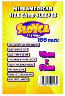 SLOYCA Koszulki Mini American Premium 41x63mm (100szt) - Akcesoria do gier planszowych - miniaturka - grafika 1