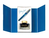Pióra wieczne - Pelikan Classic M200 Pióro wieczne F Golden Lapis + atrament Edelstein - miniaturka - grafika 1