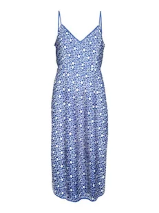 Bestseller A/S Damska sukienka VMSONEY LACE Singlet Calf Dress WVN, Little Boy Blue/Detail:Snow White Lines, XL, Little Boy Blue/Szczegóły: śnieżnobiałe linie, XL - Sukienki - miniaturka - grafika 1