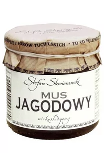 S. Skwierawski Mus jagodowy niskosłodzony - 200g 05058 - Konfitury, marmolady, powidła - miniaturka - grafika 1