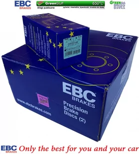 Przednie klocki GreenStuff + NACINANE tarcze hamulcowe 320mm EBC seria BSD Ford Kuga AWD 2013-2019 - Tarcze hamulcowe - miniaturka - grafika 4