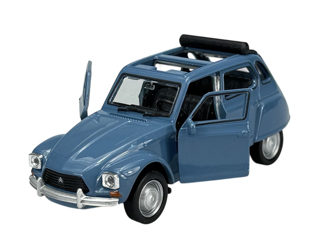 WELLY OLD TIMER CITROEN DYANE BEZ DACHU NIEBIESKI 1:34 SAMOCHÓD NOWY METALOWY MODEL
