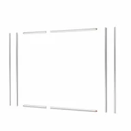 Akcesoria do armatury i ceramiki - Profile kabiny prysznicowej prostokątnej chrom Easy 120 X 80 X 190 Sensea - miniaturka - grafika 1