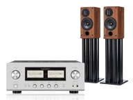 Zestawy stereo - Luxman L-505Z (srebrny) + Response D Two R (rosenut) - miniaturka - grafika 1