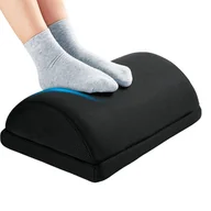 Pufy i podnóżki - Podnóżek z pianką memory - Wielofunkcyjny ergonomiczny podnóżek z regulacją wysokości - miniaturka - grafika 1