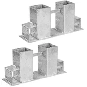 Akcesoria kominkowe - STOJAK NA DREWNO KOMINKOWE DWA WSPORNIKI PROFILE - miniaturka - grafika 1