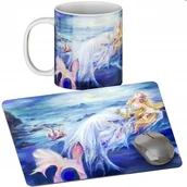 Podkładki pod mysz - Zestaw Kubek + Podkładka - Syrenka - Prezent Wiele Wzorów + Imię - miniaturka - grafika 1