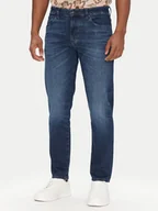Spodnie męskie - BOSS Jeansy Re.Maine Bo 50537821 Granatowy Regular Fit - miniaturka - grafika 1
