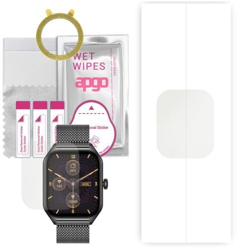 1x folia hydrożelowa MATOWA do Rubicon RNCF03 - apgo Smartwatch Hydrogel MATTE Protection Ochrona na ekran smartwatcha