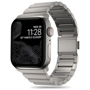 Pasek TECH-PROTECT Steelband o Apple Watch 4/5/6/7/8/9/SE/Ultra (42/44/45/49mm) Tytanowy - Akcesoria do smartwatchy - miniaturka - grafika 1