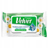 Papier toaletowy - Velvet Camomile & Aloe Vera Nawilżany papier toaletowy 42 sztuki - miniaturka - grafika 1