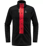 Kurtki męskie - Haglöfs 605258_4UF L.I.M ZT SYNC 2 MID JACKET męska kurtka TRUE BLACK/ZENITH RED Rozmiar M - miniaturka - grafika 1