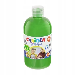 FARBA TEMPERA CARIOCA 500ml 40427/13 JASNA ZIELONA 1szt. - Przybory szkolne - miniaturka - grafika 1