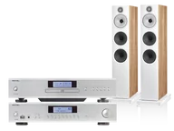Zestawy stereo - Rotel A14 MKII (srebrny) + CD14 MKII (srebrny) + 603 S3 (dąb) - miniaturka - grafika 1