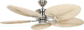 Wentylatory sufitowe - Energooszczędny wentylator sufitowy z pilotem Caribbean Dream Eco II chrom / palma - miniaturka - grafika 1