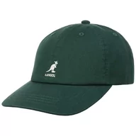 Czapki i chusty sportowe męskie - Czapka Bejsbolówka Washed Dad Hat by Kangol, ciemnozielony, One Size - miniaturka - grafika 1