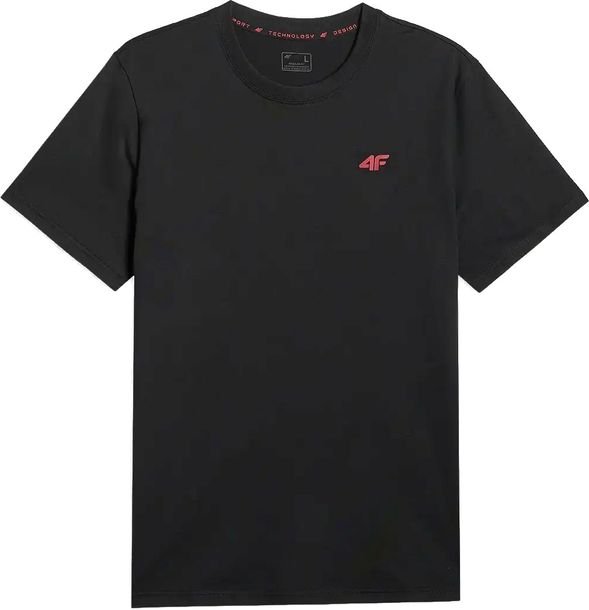 Koszulka Męska 4F T-shirt Basic Regular Bawełna Sportowa Casual Czarny S