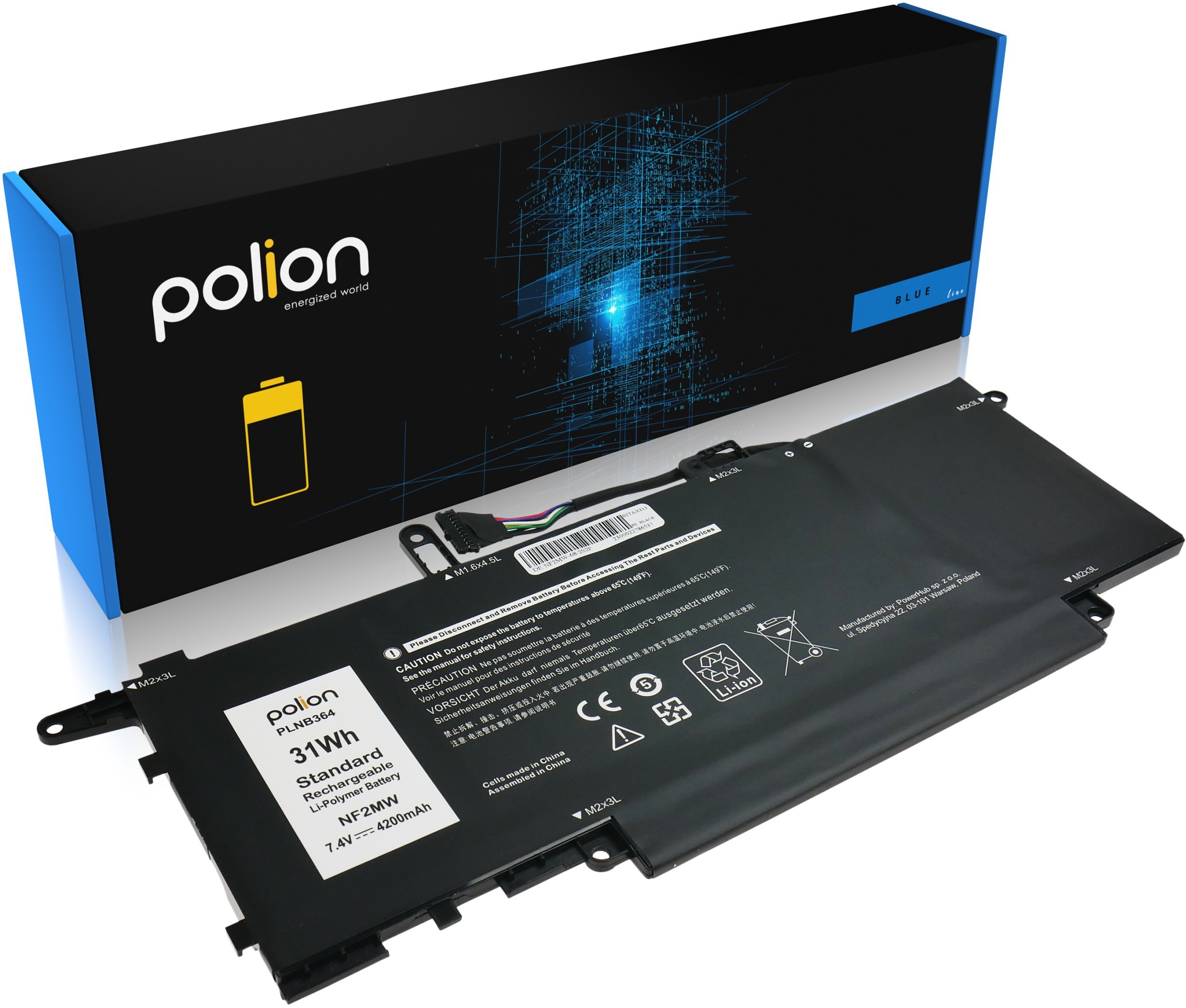 Bateria do laptopa DELL NF2MW GJD1V Latitude 7400 2-in-1 9410 2-in-1 4200mAh