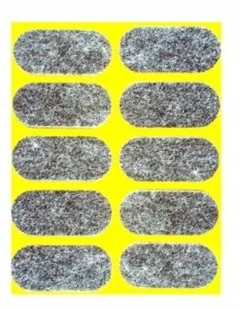 Samoprzylepne podkładki filcowe szare Premium grubość 6 mm 20 x 44 ANDPOL - Zawiasy, okucia i inne akcesoria - miniaturka - grafika 1