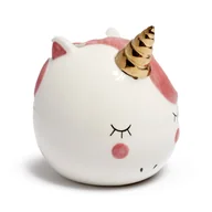 Skarbonki - PUCKATOR, Skarbonka Ceramiczna Jednorożec Biały Mb267 - miniaturka - grafika 1