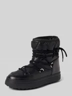 Botki damskie - Kozaki sznurowane z detalem z logo - miniaturka - grafika 1