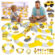 Zabawki interaktywne dla dzieci - TOR wyścigowy Plac Budowy Auta 255 elementów 350CM Z590 - miniaturka - grafika 1