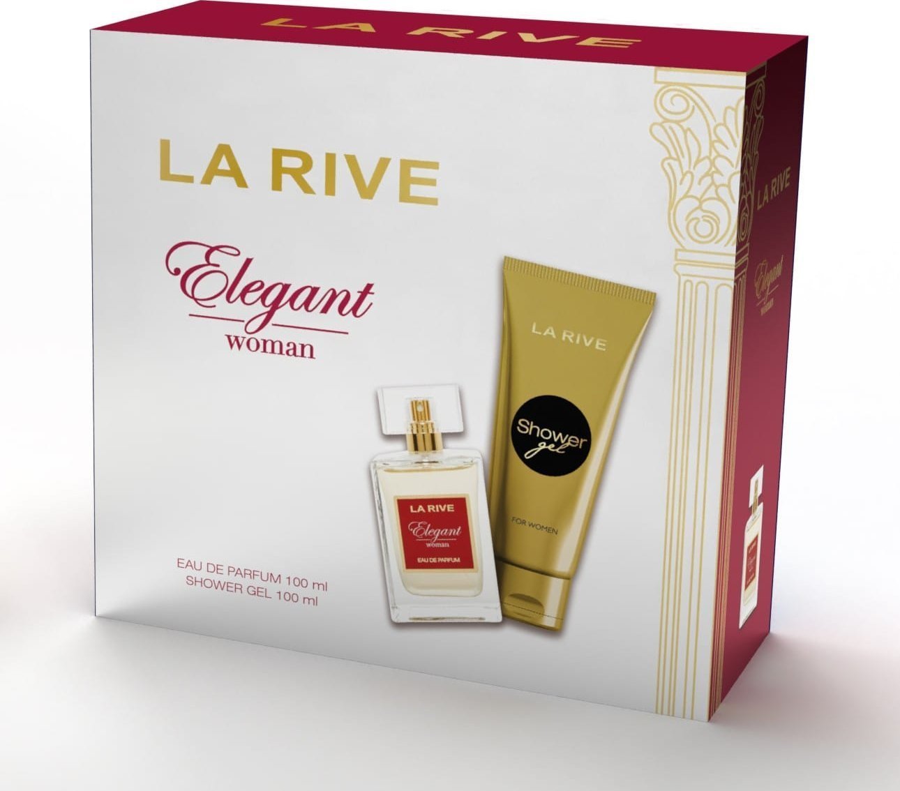 La Rive LA RIVE Woman Zestaw prezentowy Elegant woda toaletowa 100 ml + żel pod prysznic 100 ml