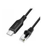 Kable USB - LogiLink USB 3.2 typ C - RJ45 1.0m - miniaturka - grafika 1