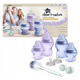 Tommee Tippee Zestaw startowy dla noworodka Closer to Nature 0m+ (niebiesko-fioletowy) - >>> DARMOWA od 99zł <<<- - Kubki dla dzieci - miniaturka - grafika 1