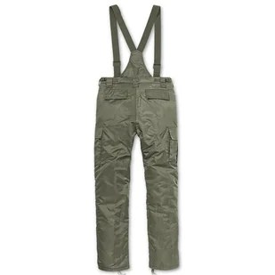 Brandit Spodnie Ocieplane Ogrodniczki Thermo Next Generation Olive - Odzież taktyczna i umundurowanie - miniaturka - grafika 2