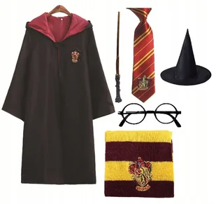 Strój Przebranie Harry Potter Zestaw Kostium M - Stroje karnawałowe - miniaturka - grafika 1