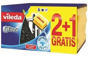 Vileda Zmywak Glitzi 2+1 (146643 / 146644 / - Ściereczki, gąbki, czyściki - miniaturka - grafika 1