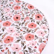 Prześcieradła dla dzieci - Prześcieradło na zmianę do Memoli — Kwiat Begonii (okrągłe) 100% bawełna - miniaturka - grafika 1