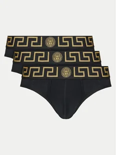 Versace Komplet 3 par slipów AU10327 1A10011 Czarny - Majtki męskie - miniaturka - grafika 1