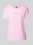 Koszulki i topy damskie - T-shirt o kroju regular fit z czystej bawełny model ‘VANESSA’ - miniaturka - grafika 1