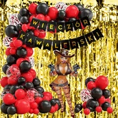 Wieczór panieński i kawalerski - BALONY ZESTAW BALONÓW DEKORACJE NA WIECZÓR KAWALERSKI 76SZT - miniaturka - grafika 1