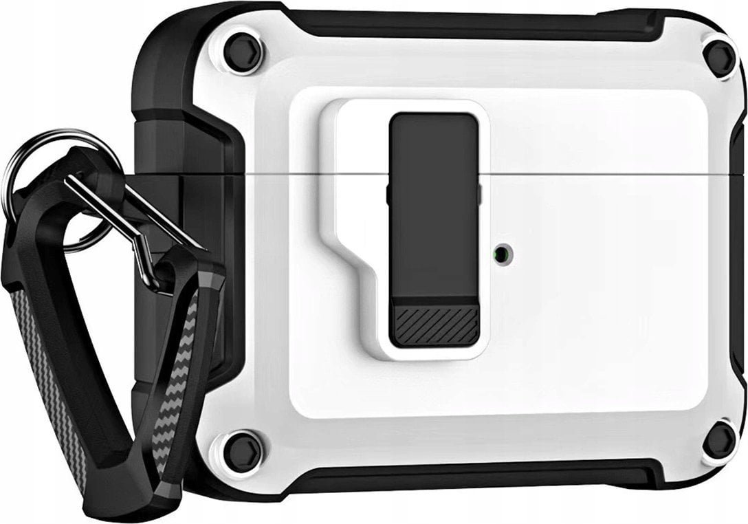Hurtel Pro Armour Airpods Case with hook - AirPods 4 white