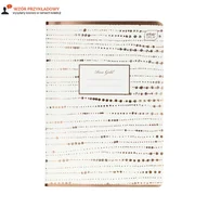 Zeszyty szkolne - Zeszyt A5/80 kratka metallic Rose Gold Interdruk - miniaturka - grafika 1