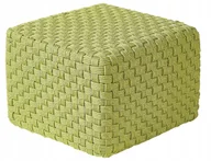 Fotele i krzesła ogrodowe - Beliani Puf ogrodowy 50 x 50 x 35 cm zielony NALLI - miniaturka - grafika 1