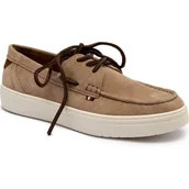 Półbuty męskie - Tommy Hilfiger Mokasyny Light Hybrid Suede Boat S | zamsz - miniaturka - grafika 1