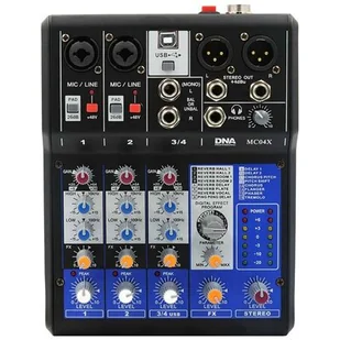 DNA DNA MC04X - ANALOGOWY MIKSER AUDIO Z PROCESOR DSP - Miksery DJ - miniaturka - grafika 1